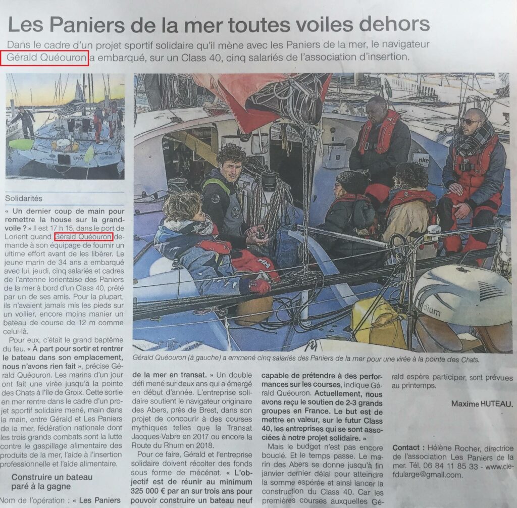 Les paniers de la mer toutes voiles dehors